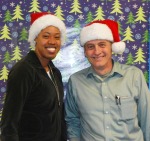 Ms. Patrice Rose and Mr. David Murphy, this year's Santa and Mrs. Claus at RHS.