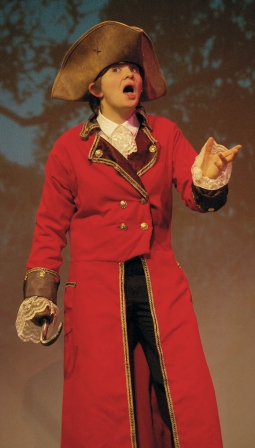 Leah Dececco plays Captain Hook in the Theater Guild's production of Peter Pan