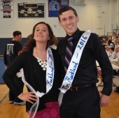 Mrs. Shaughnessy and Mr. Finn were voted as this year's Faculty Mr. and Mrs. Rockand. photo by Jayanna Parham