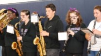 Saxophone and clarinet section photo by Maddie Gear