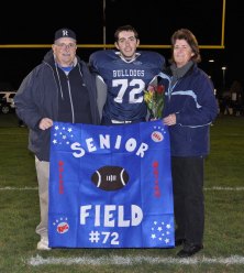 Leo Field with his parents Caroline and Lee
