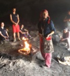 Rockland students got to watch Mayan Shaman Byron Rabe perform a traditional Mayan fire ceremony in ancient cave. Photo courtesy Amanda Lanigan