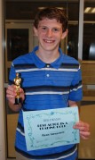 Ryan Struzziery received a Best Actor Award in a Leading Role for his performance in Grease this past winter. photo by Mrs. A Dononvan